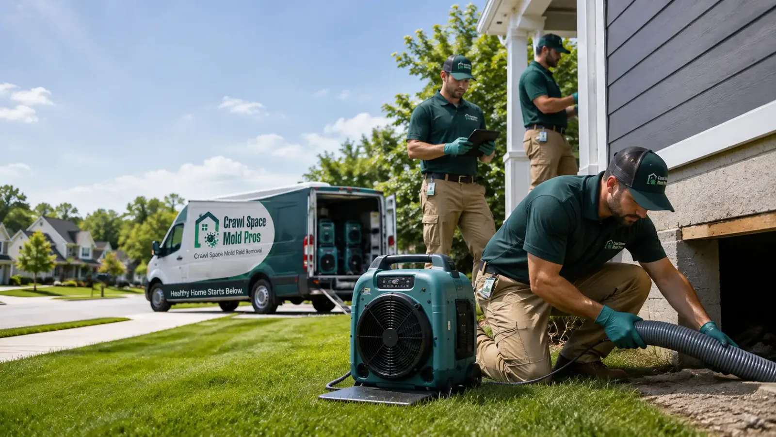 Crawl Space Mold Removal in Dahlgren, IL